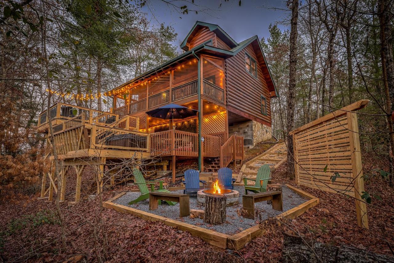 فيلا Golden Eagle Ga Cabin - Hot Tub, Firepit & Fast Wifi بلو ريدج المظهر الخارجي الصورة